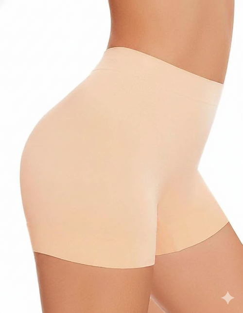 Women's Seamless High-Waist Shapewear Shorts – Nude, Body Contouring