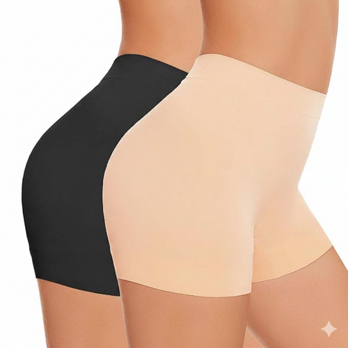 Women's Seamless High-Waist Shapewear Shorts – Black & Nude, Body